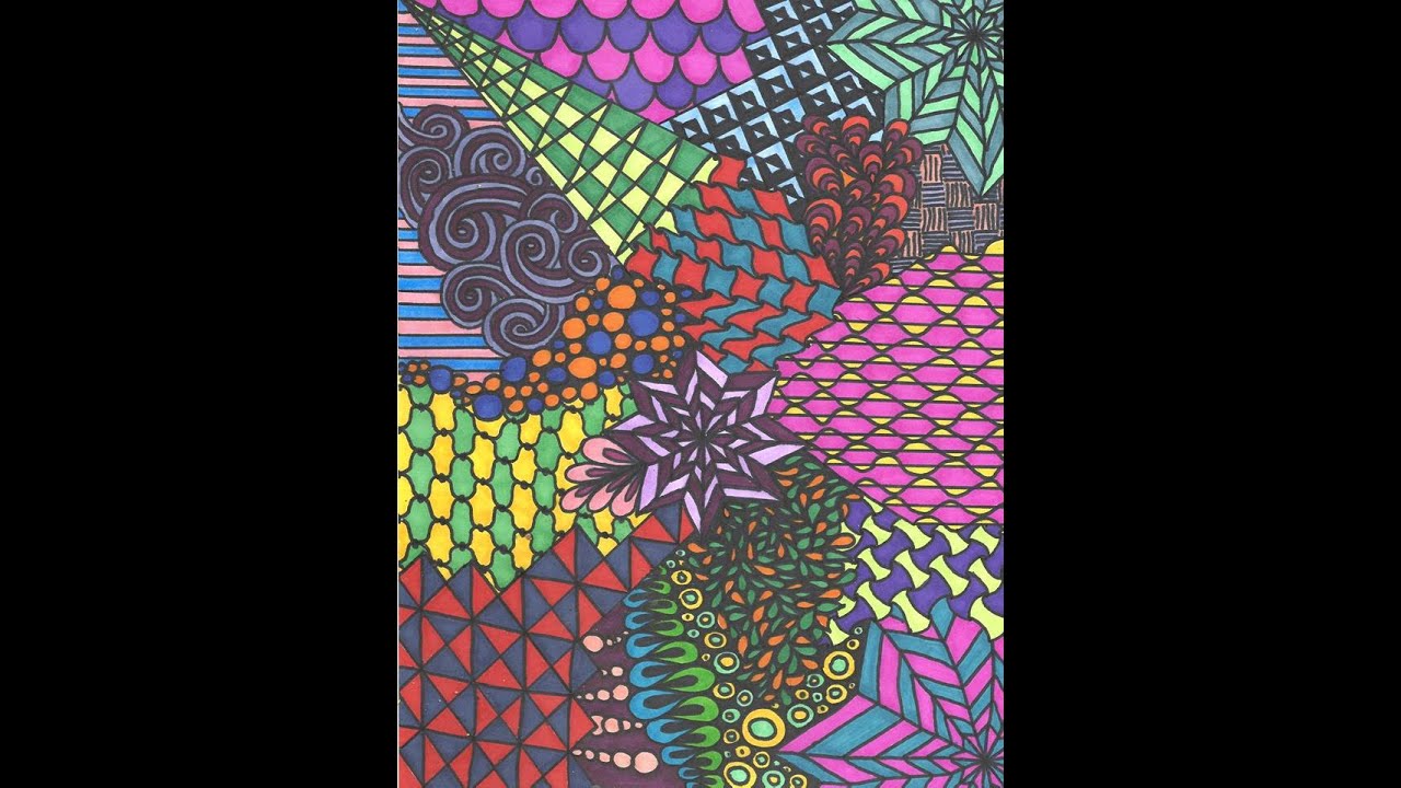 Sharpie Tangle Bookmarks