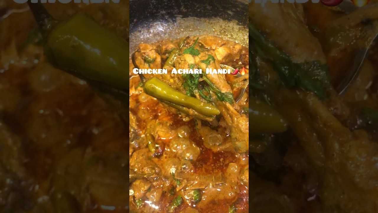 Easy Achari handi recipe by sundaskitchenette #fypシ #acharichickenrecipe #foodie