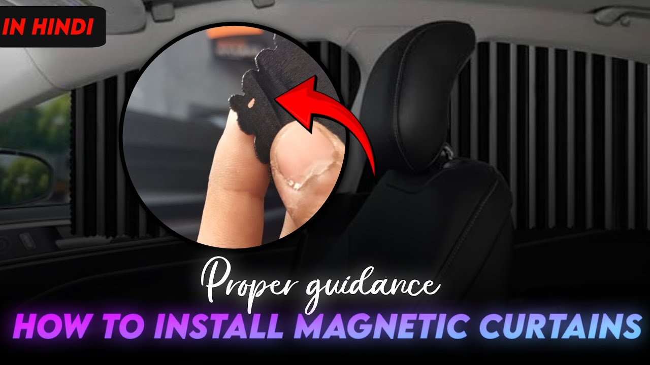 How to install magnetic curtains | MAGNET wale curtains kese lagaye | Gazab Car accessories