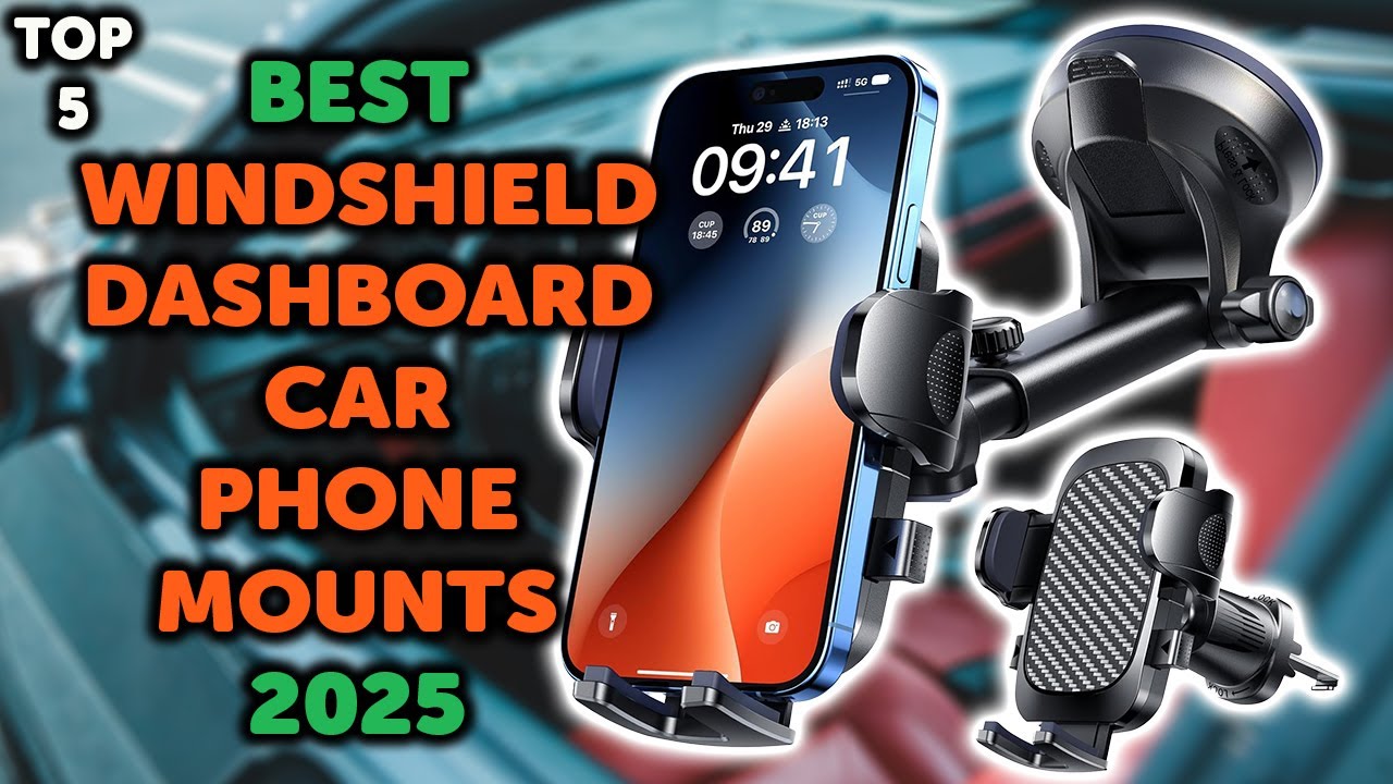 5 Best Windshield Car Phone Mount 2025 | Top 5 Car Windshield & Dashboard Car Phone Holder in 2025