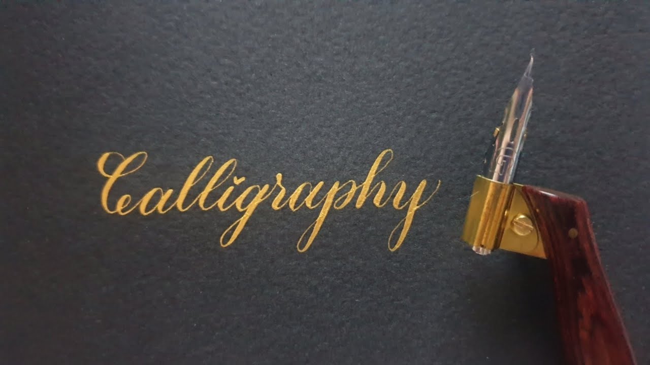 [영어캘리그라피]오블리크펜의 매력1 obliquepen