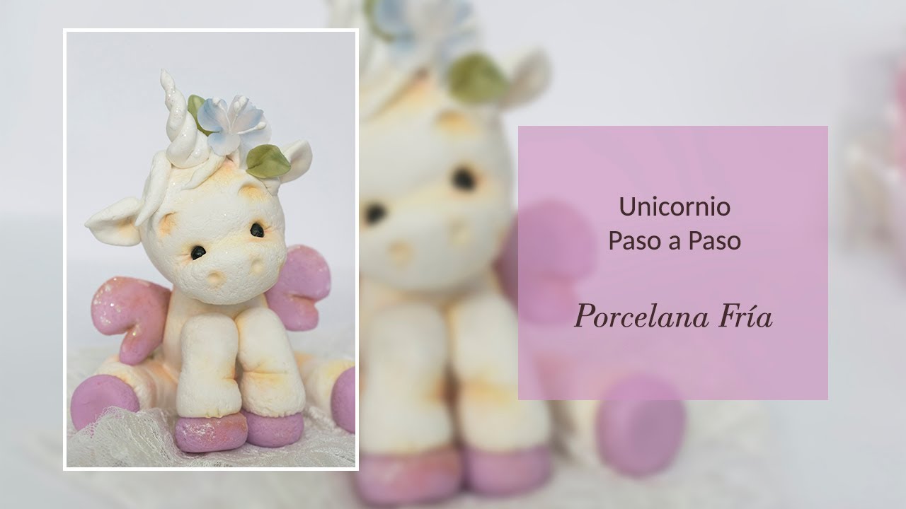 Modelado de Unicornio en Porcelana Fría/Unicorn modeling in Cold Porcelain - elarcademeyde