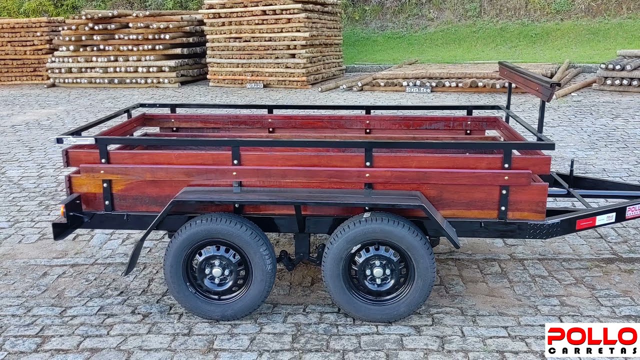 Reboque Carretinha Fazendinha Trucada 2 eixos @PolloCarretas Anhänger