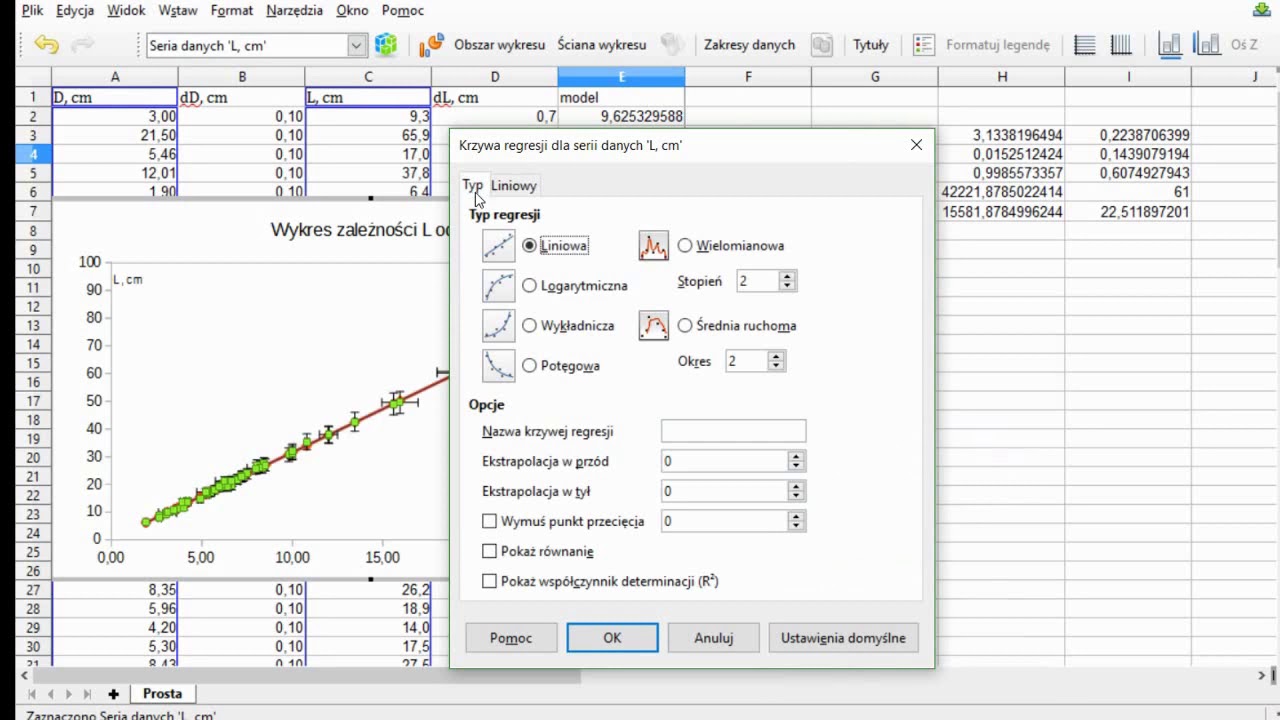 LibreOffice   dorysowanie prostej (reupload po latach)