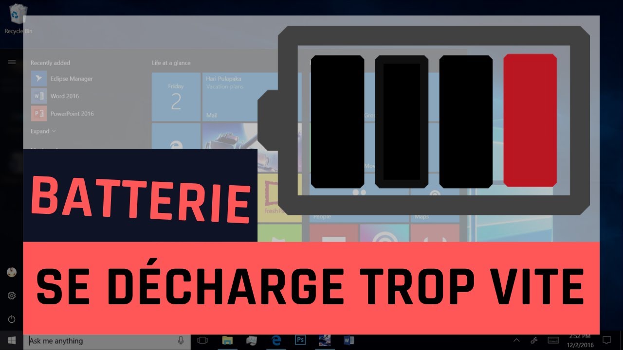 La batterie se décharge trop vite sous Windows 10 (6 solutions pour le réparer)
