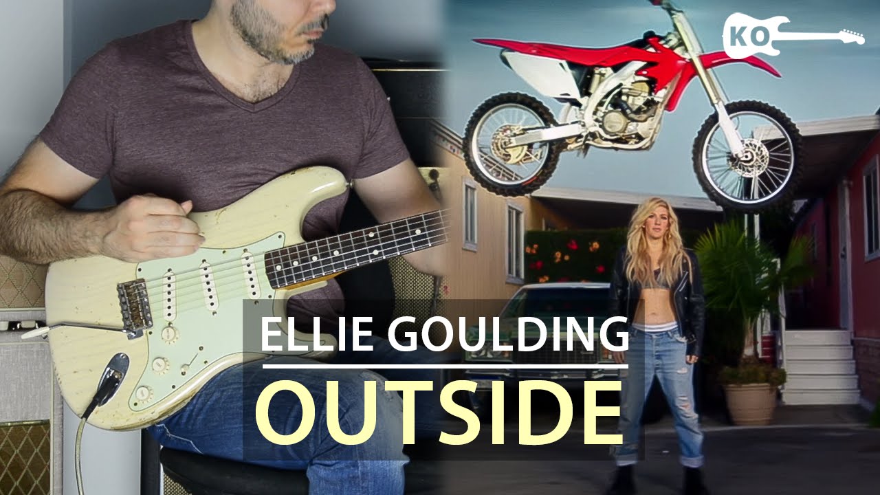 Calvin Harris ft Ellie Goulding - Outside - Electric Guitar Cover by Kfir Ochaion