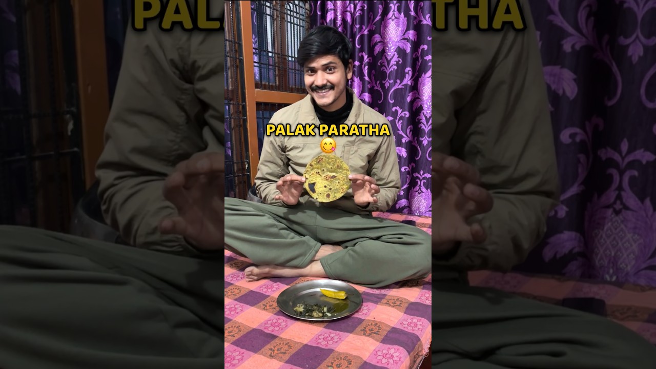 Palak ke parathe ?🤔 #short #vlog #shorts
