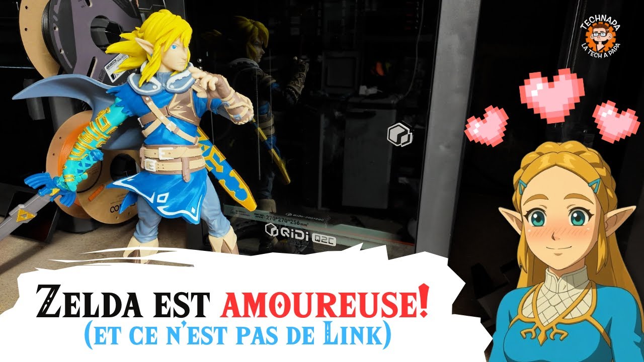 Zelda est amoureuse de la QIDI Q2C | Projet 3D 