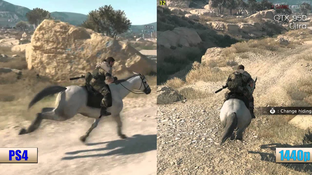 Metal Gear Solid V Phantom Pain PS4 Vs PC Ultra