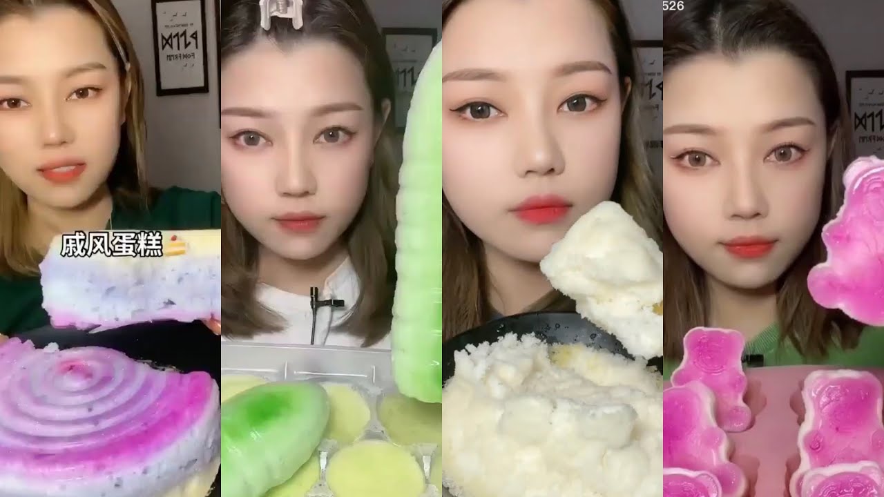Sun girl ice eating asmr/ ice mukbang/ foam ice/ shaved ice/#iceeating #ice #asmr#iceeatingasmr