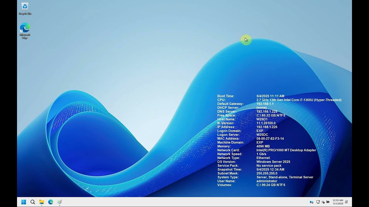 Windows tip: display Windows computer info on desktop using BGinfo