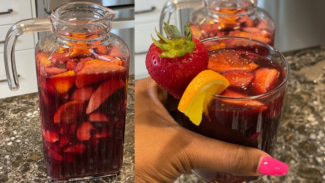 How To Make The Best Red Sangria \ Easy Sangria Recipe \ Summertime Punch