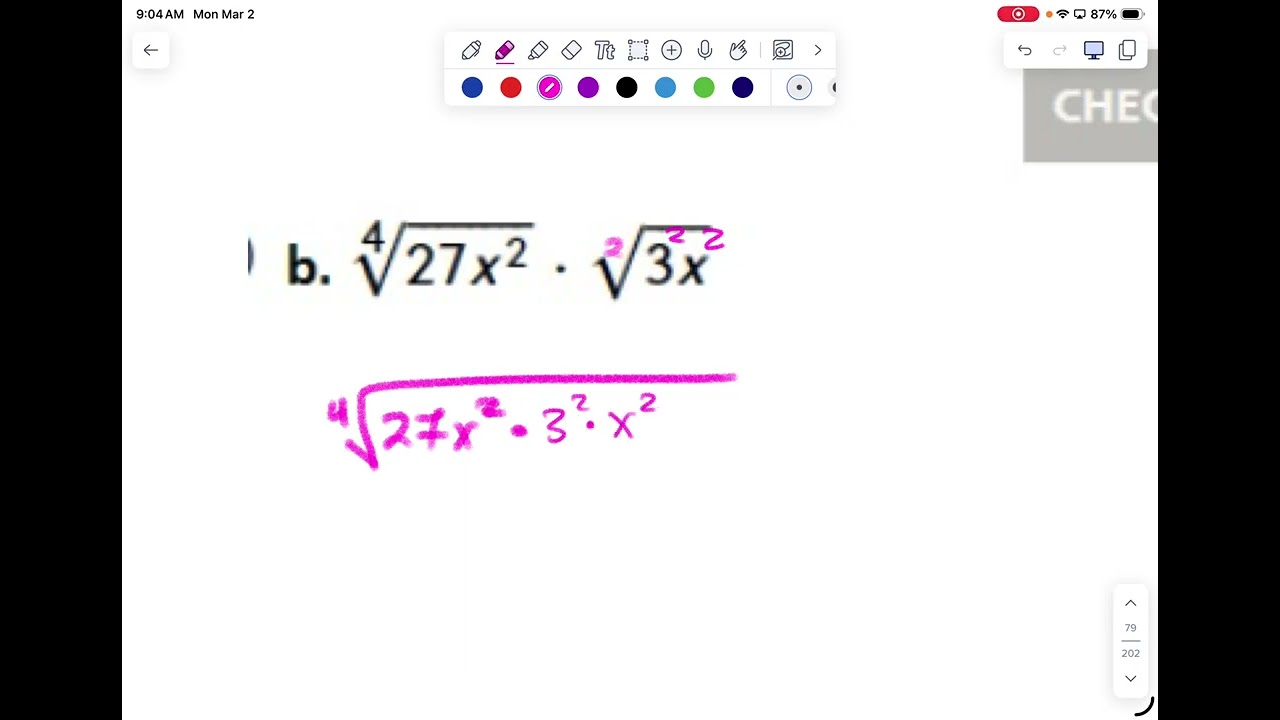 3,2 A2 Adding and subtracting radicals and multiplying radical binomials