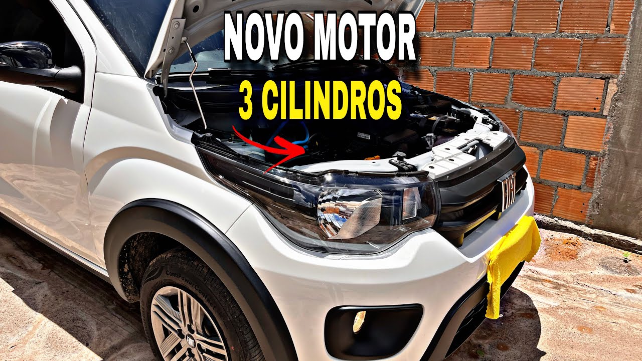 Novo motor de 3 cilindros no Fiat mobi 2026 firefly de ate 75 cavalos, mais rendimento e economia.