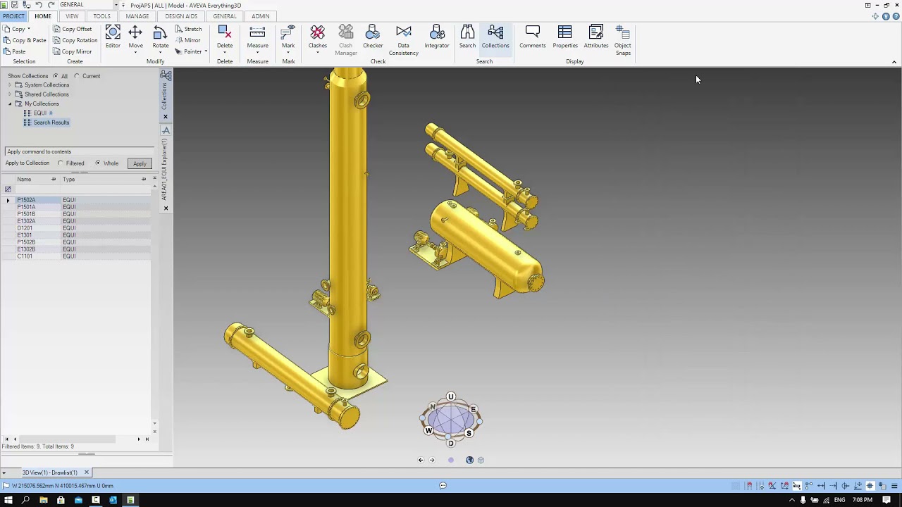 E3D 3.1 — Отчеты с поиском