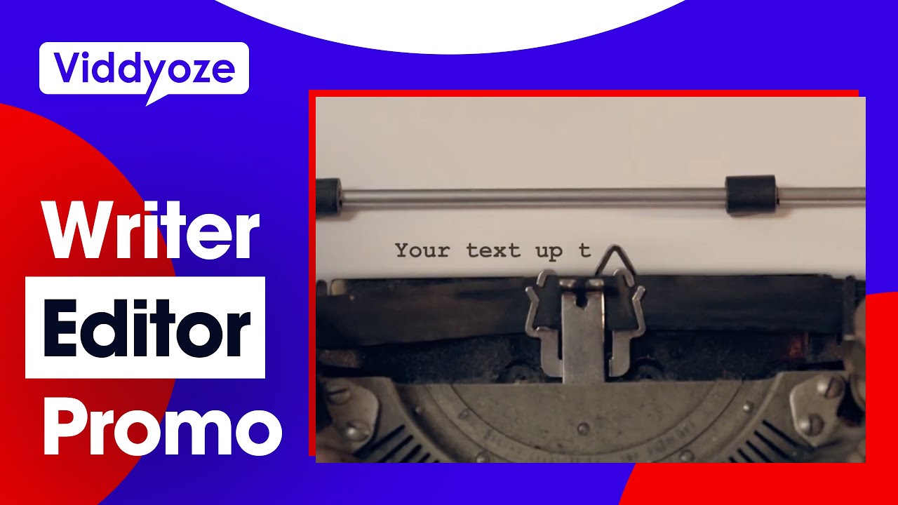 Writer/ Editor Sector Animation Template From Viddyoze | Create Marketing Videos