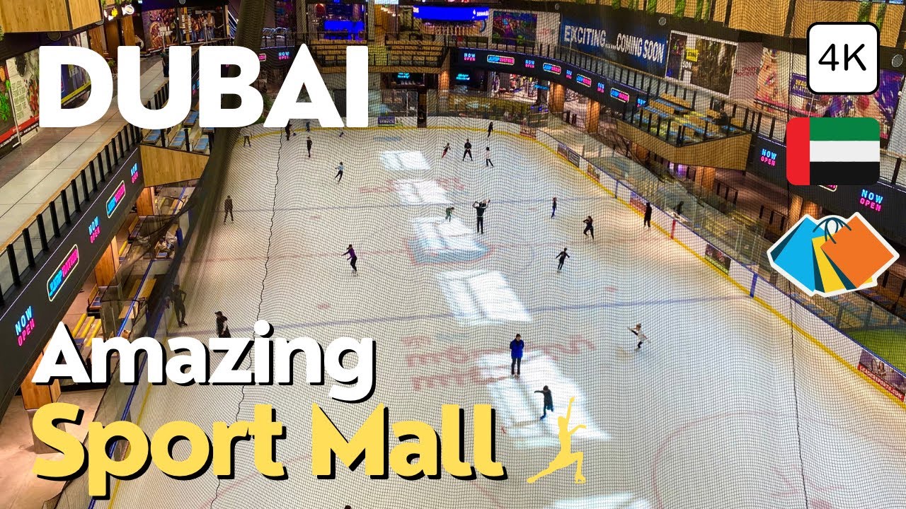 Dubai Sports Mall Tour! Ice Skating, Shops & More! | 4K 🇦🇪