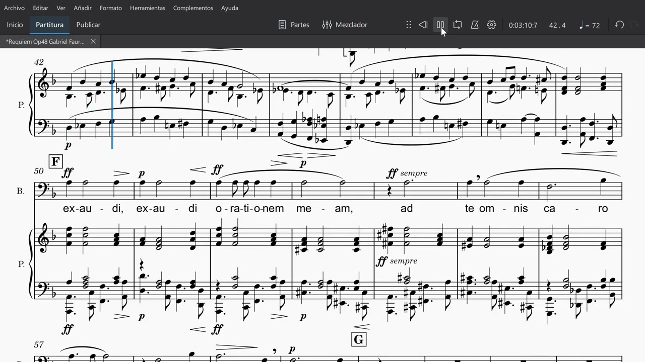 Requiem Op48 Gabriel Faure 1 Introit et Kyrie Bajo 1