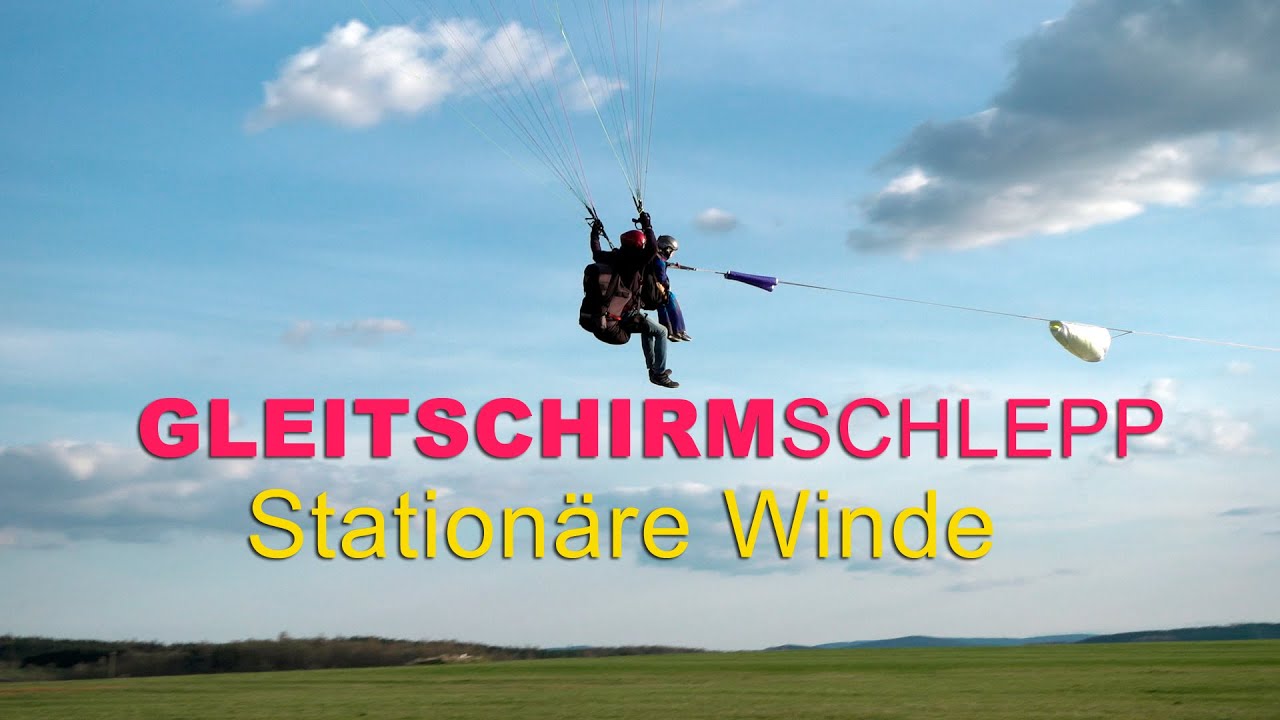 Gleitschirmschlepp Station&auml;re Winde - Kurzbeschreibung