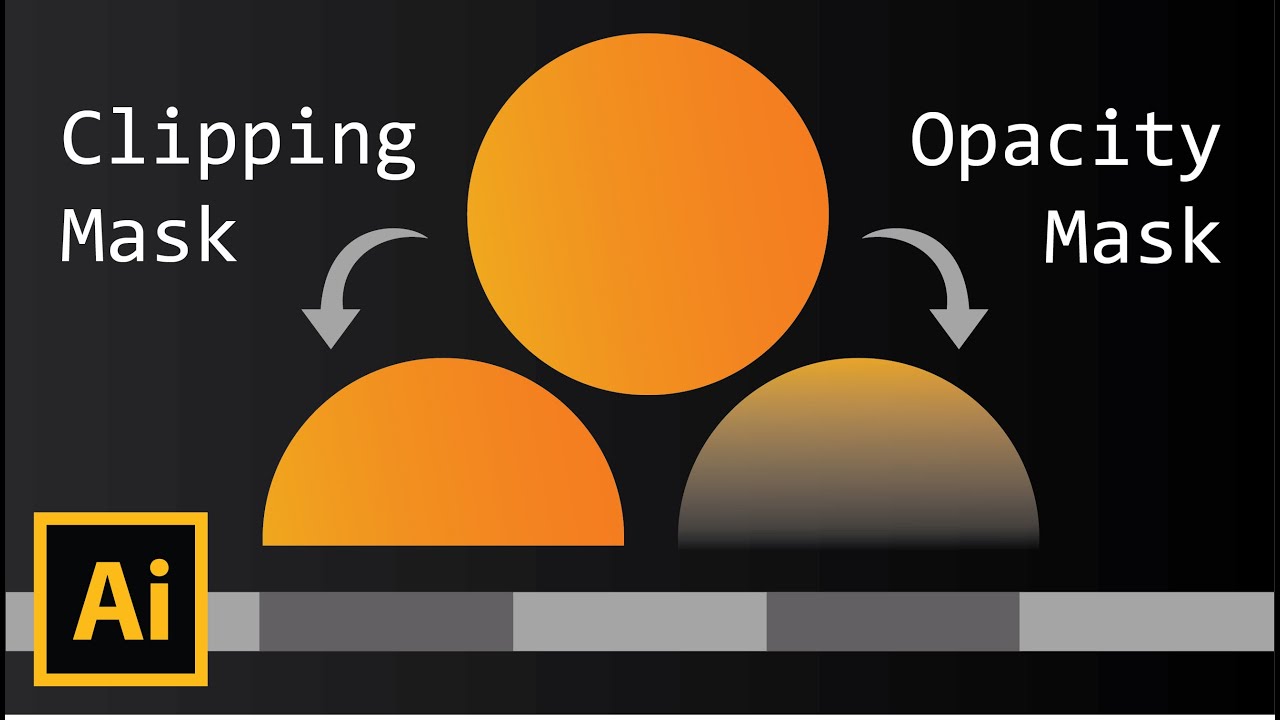 Difference between Clipping Mask & Opacity Mask in Adobe Illustrator | Zeedign Video Tutorials