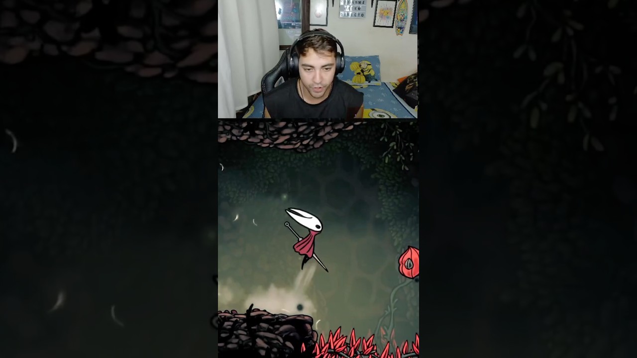Este juego es desesperante 🤬 #youtubeshorts #ytshorts #shorts  #hollowknightsilksong #clips