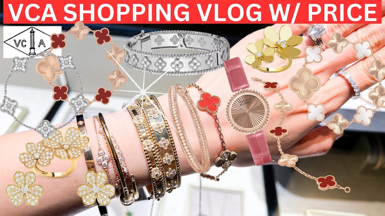 VAN CLEEF AND ARPELS SHOPPING VLOG WITH PRICE | Vca shopping vlog with price | VCA Perlee, alhambra