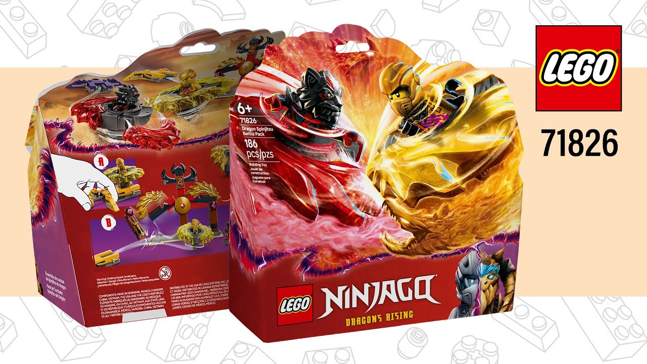 LEGO NINJAGO Dragon Spinjitzu Battle Pack (71826)[186 pcs] Speed Build @TopBrickBuilderLite