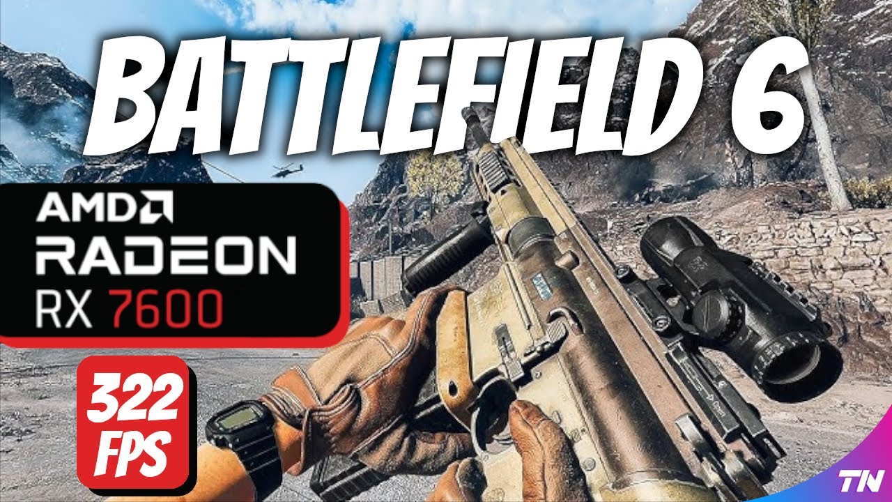 É O QUE??? BATTLEFIELD 6 com a RX 7600 - BOMBA!? Testes Ultra e Low COMPLETO