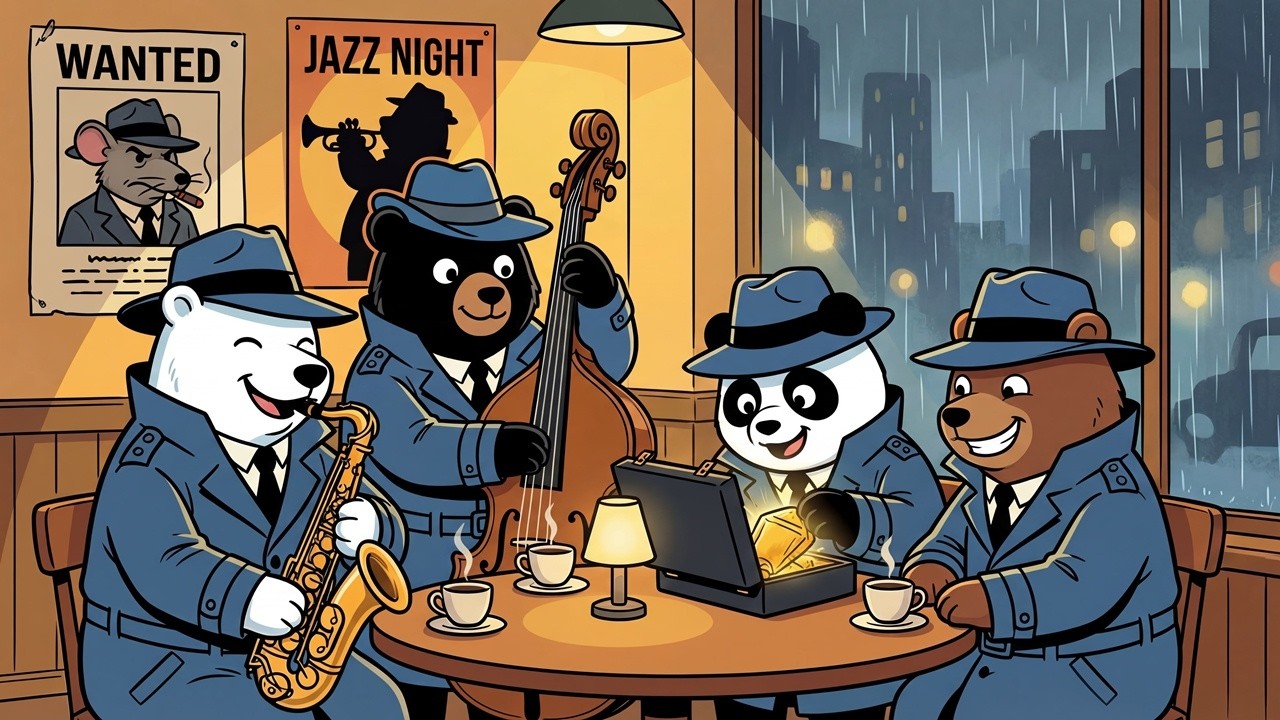 Smooth Jazz | Case Closed: Rain, Coffee & Jazz