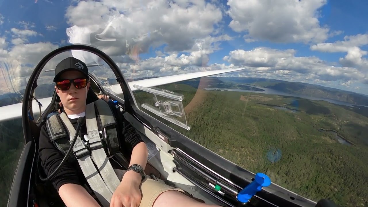 Nome Flyklubb Seilflytur , Pilotelev Sondre.   GoPro Max360