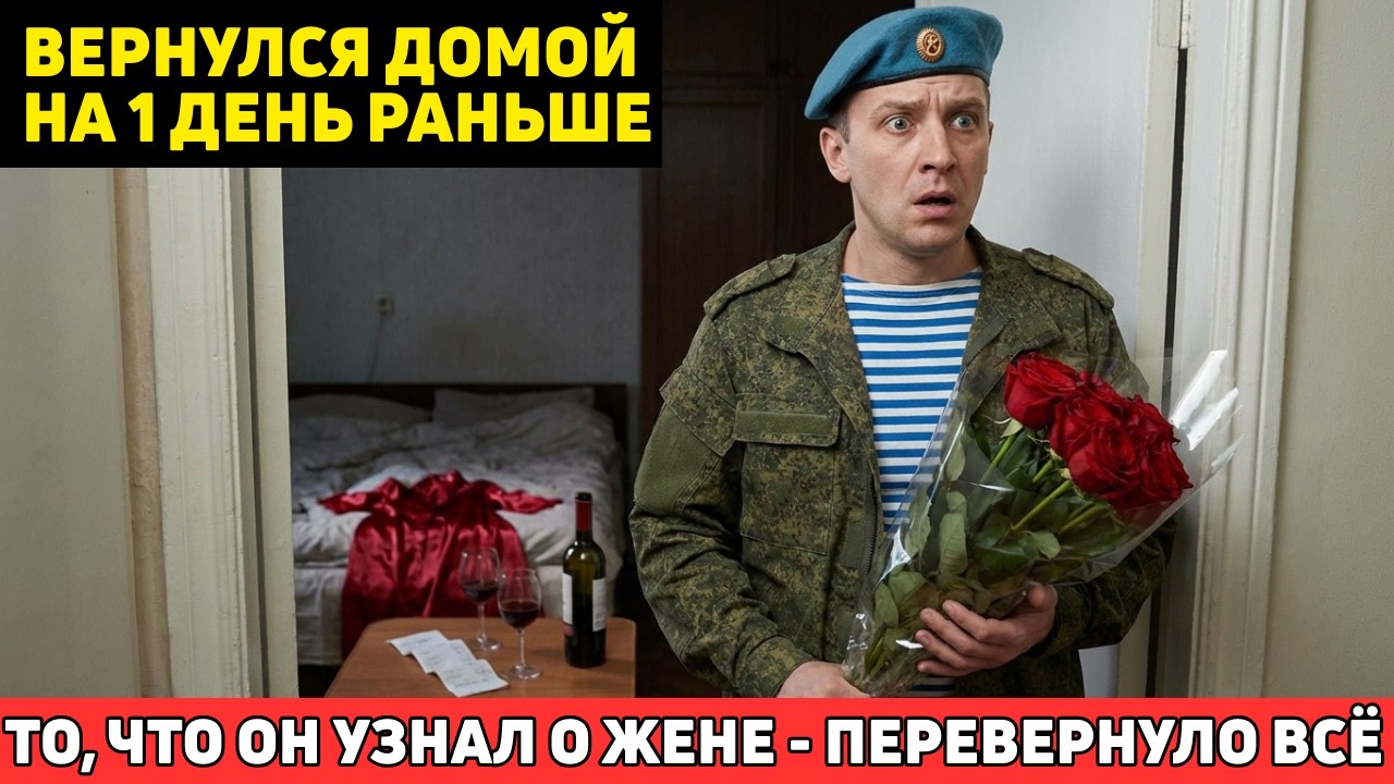 ВЕТЕРАН СПЕЦНАЗА ВЕРНУЛСЯ ДОМОЙ НА ДЕНЬ РАНЬШЕ. УВИДЕЛ ЖЕНУ В ДОМЕ С МУЖЧИНАМИ