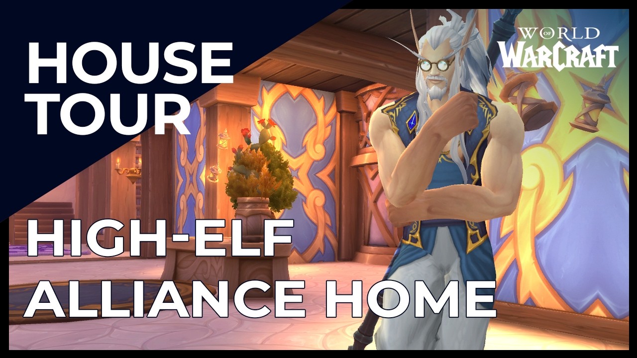 Inside My High Elf Home Build | WoW Housing Walkthrough