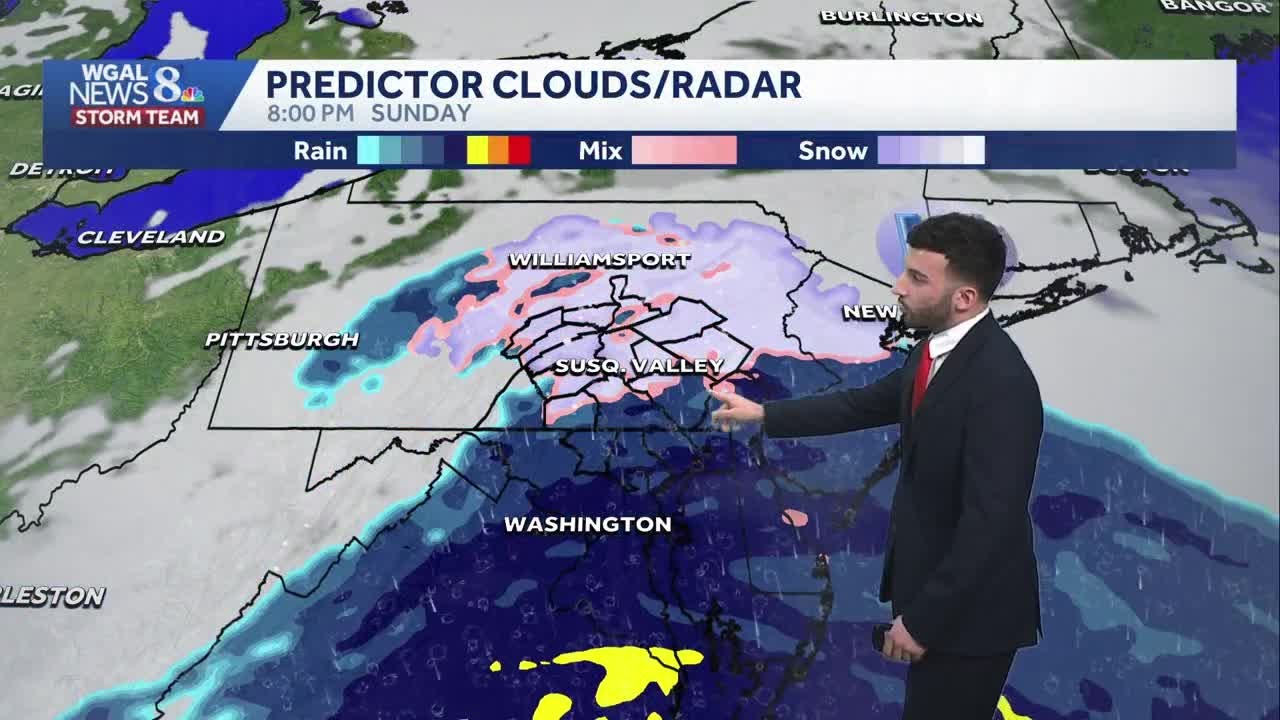 Light rain through tonight, some rain/snow mix ending overnight