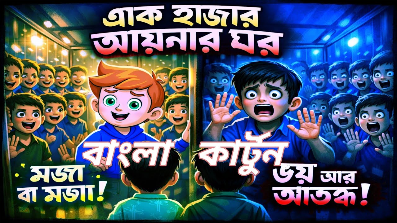 এক হাজার আয়নার ঘর। বাংলা কার্টুন। Bangla cartoon.cartoon.কাটুন।