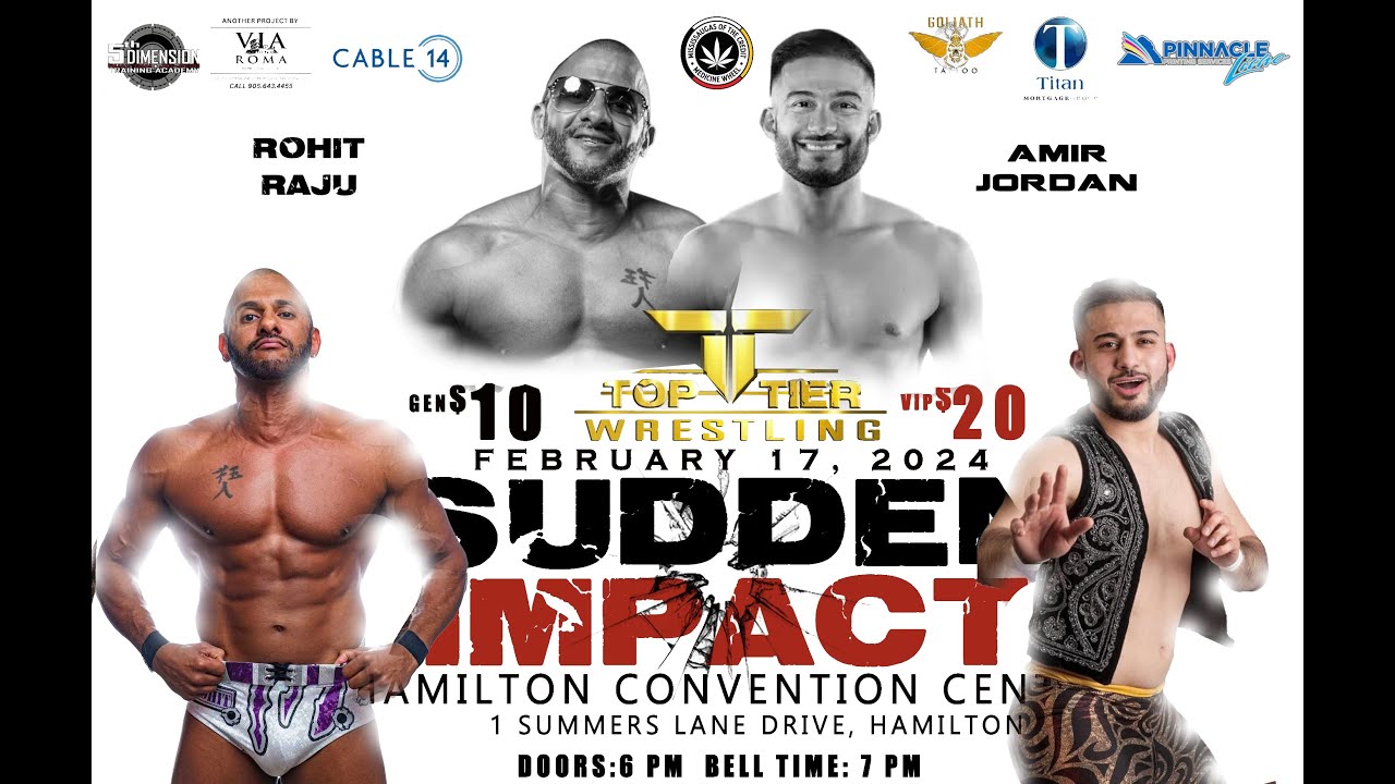 FULL MATCH SUDDEN IMPACT - ROHIT RAJU VS AMIR JORDAN #wrestling #wwe #aew #tna