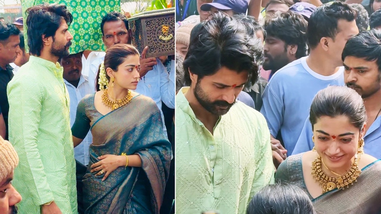 Rashmika Mandanna Reached Vijay Devarakonda Home Town Nagarkurnool