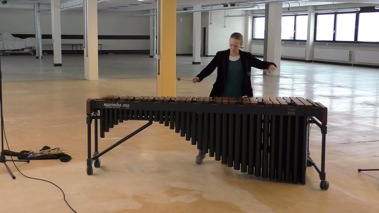 J.S. Bach: Cello Suite No.6 BWV 1012 - 2. Allemande, Anja Goller, Marimba