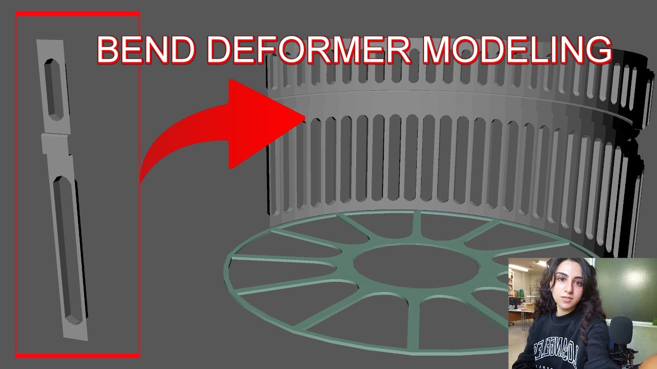 Modeling MAYA structures 1: BEND deformer