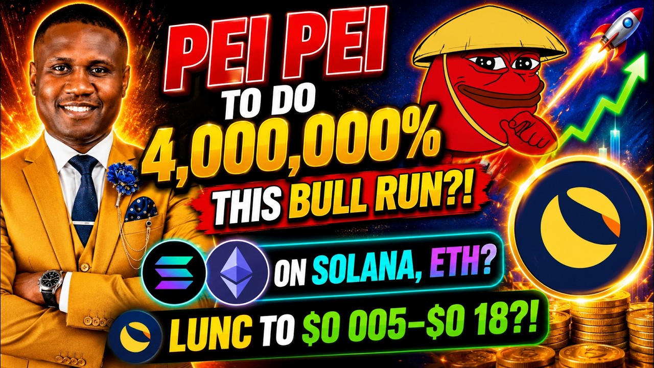 🚀 PEI PEI to do 4,000,000% this Bull Run?!  On Solana,Eth? LUNC to $0.005&ndash;$0.18?Prophetic Insight!