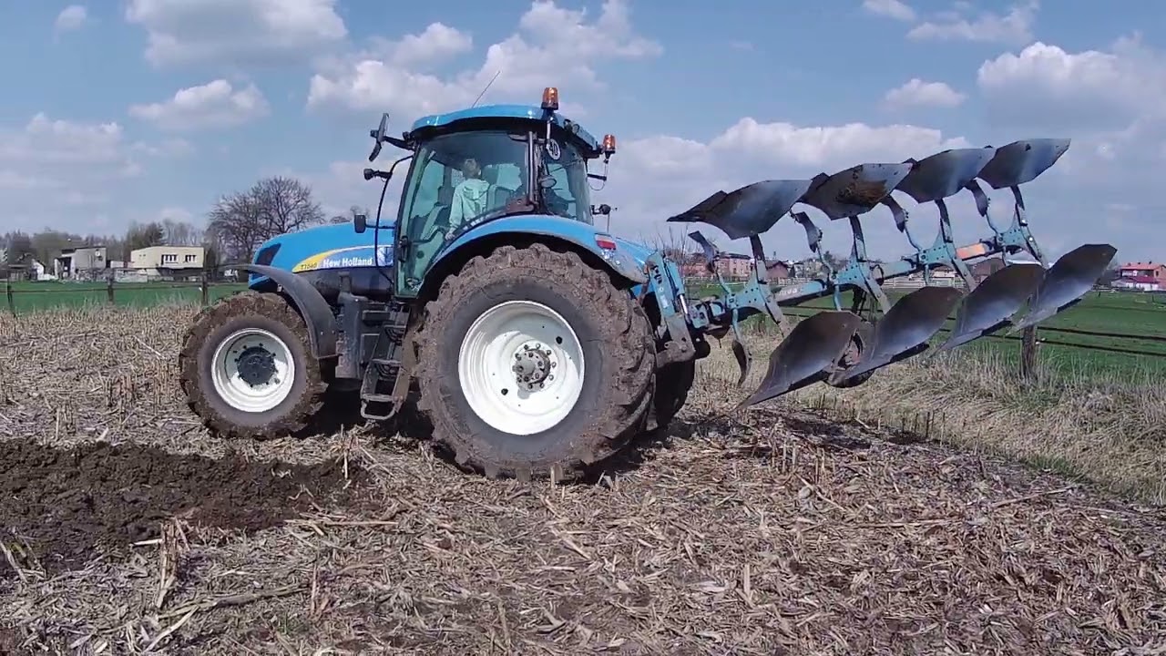 RYCZĄCY NEW HOLLAND ! ORKA POD KUKURYDZĘ 2025 / GR KRAWCZYK / NEW HOLLAND T7040 / RABE ALBATROS