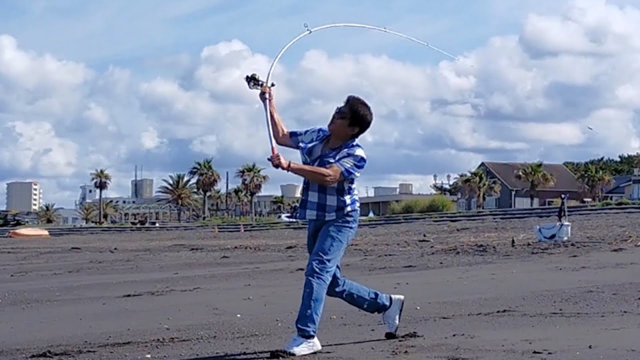 9か月ぶりの久々のキス釣りはプライムサーフのちょい投げ🤪～シンカーのみと仕掛け付フケ取っての距離を比較😀👍