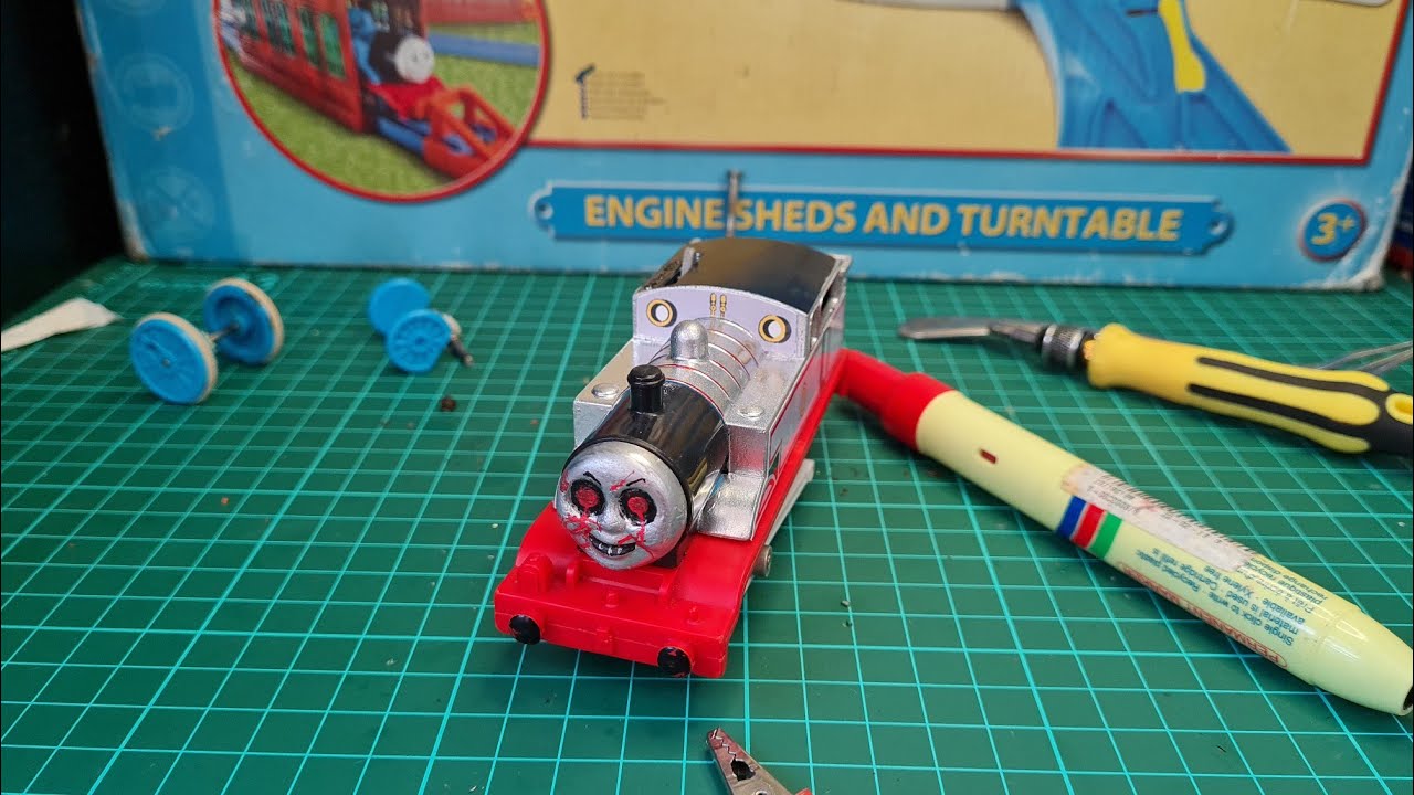 Custom trackmaster timothy the ghost engine ( red base edition )