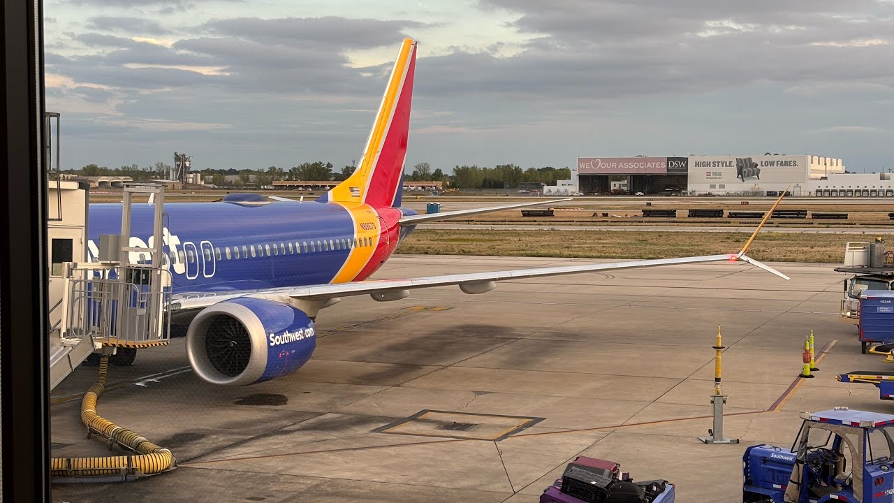 Southwest Airlines Full Flight: Dallas - Columbus