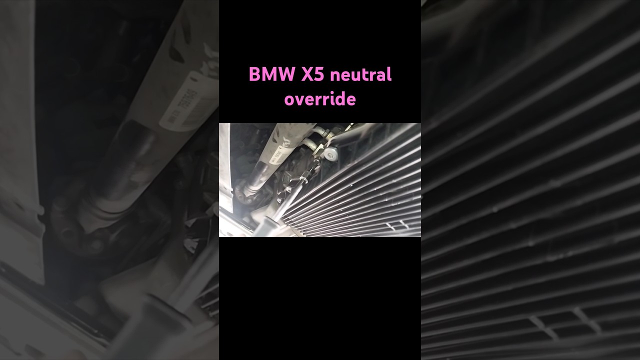How to put BMW X5 in neutral for Towing #shorts #cadillacctsv #car