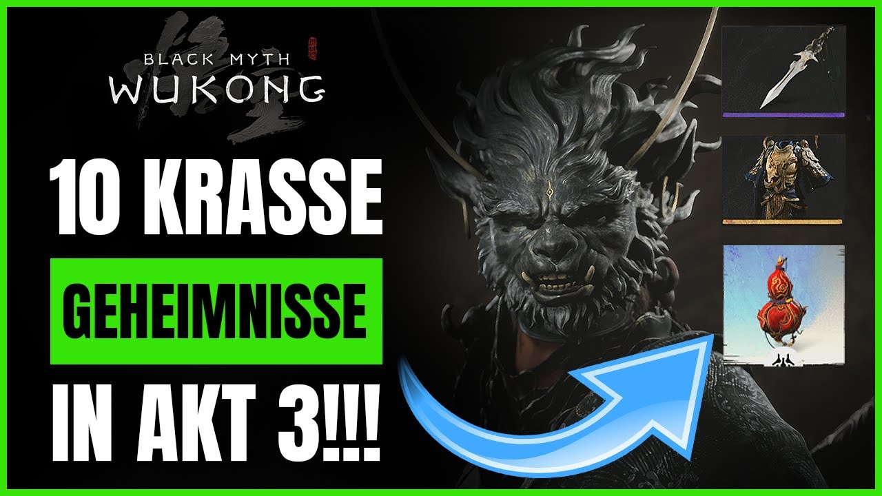 SECRET BOSSES, QUESTS & AWESOME LOOT! Black Myth Wukong Quest Act 3