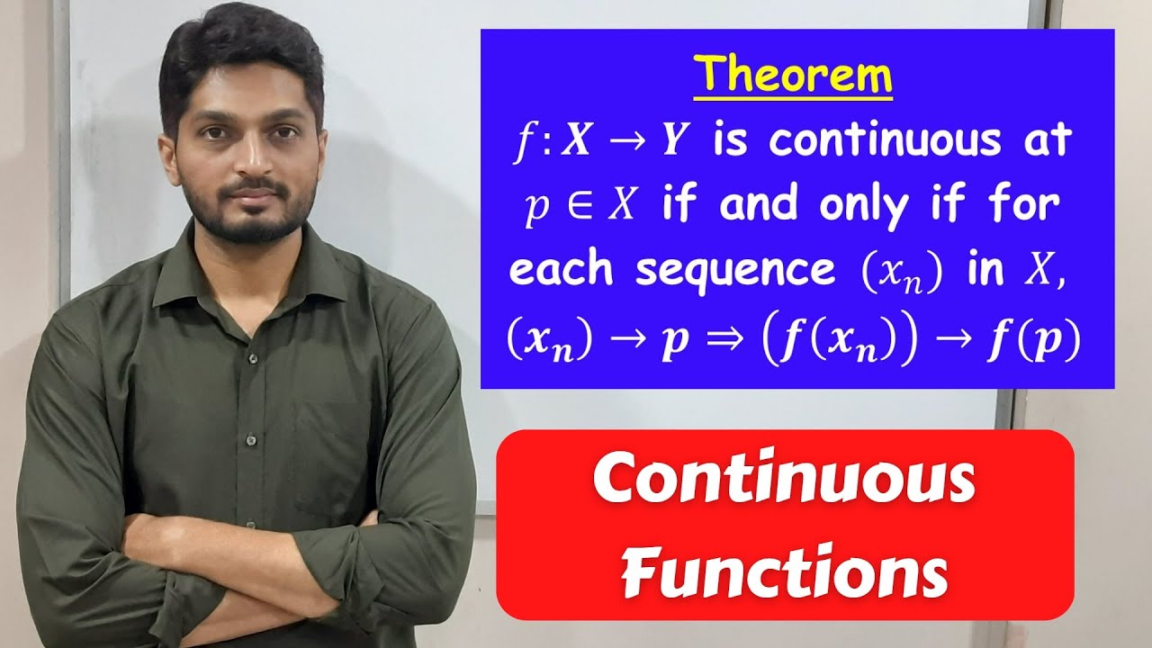 Sequential Criteria of continuous function  | L2 | TYBSc Maths | Continuous Functions @ranjankhatu