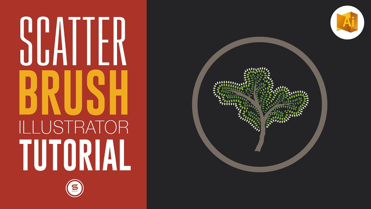 COOL ILLUSTRATOR SCATTER BRUSH TUTORIAL | Illustrator Custom Brush | Satori Graphics