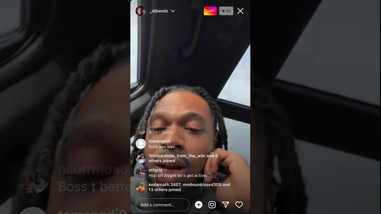 OTF Dj Bandz ON IG LIVE With Opps On Fake Page (Must Watch)