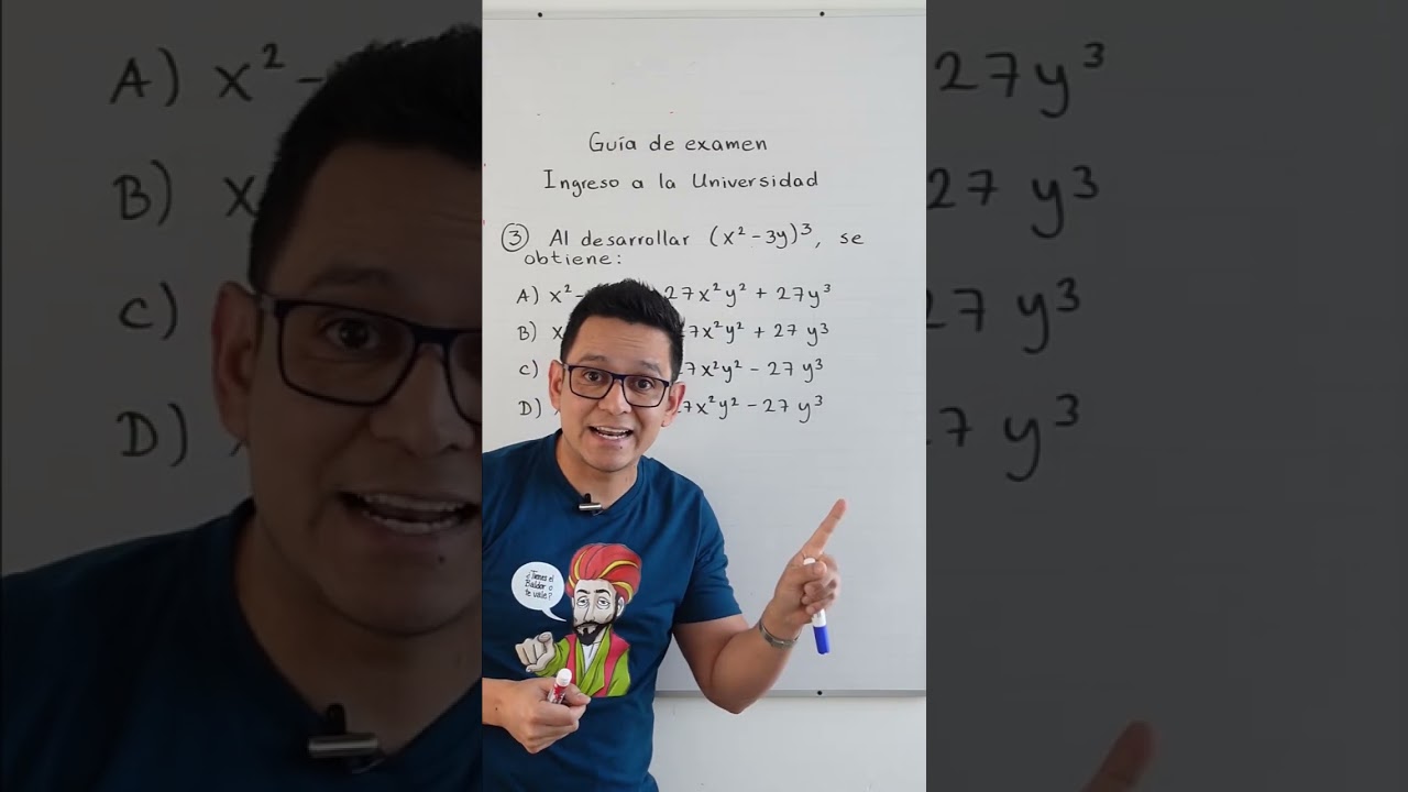 Examen de ingreso a universidad. #matematicas #edutubers #ingresoaprepa