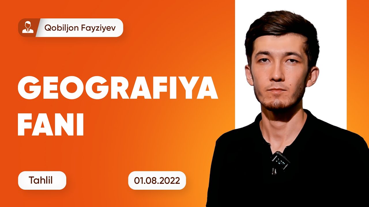 DTM-2022 standartidagi yangi test tahlili | Geografiya